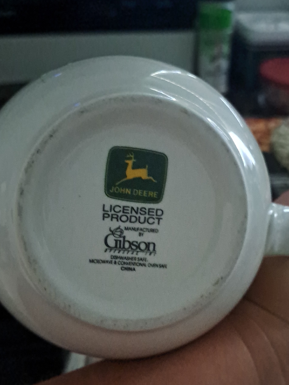 John Deere Extra Large Coffee/Soup Mug Nothing Runs Like a Deer Tractor